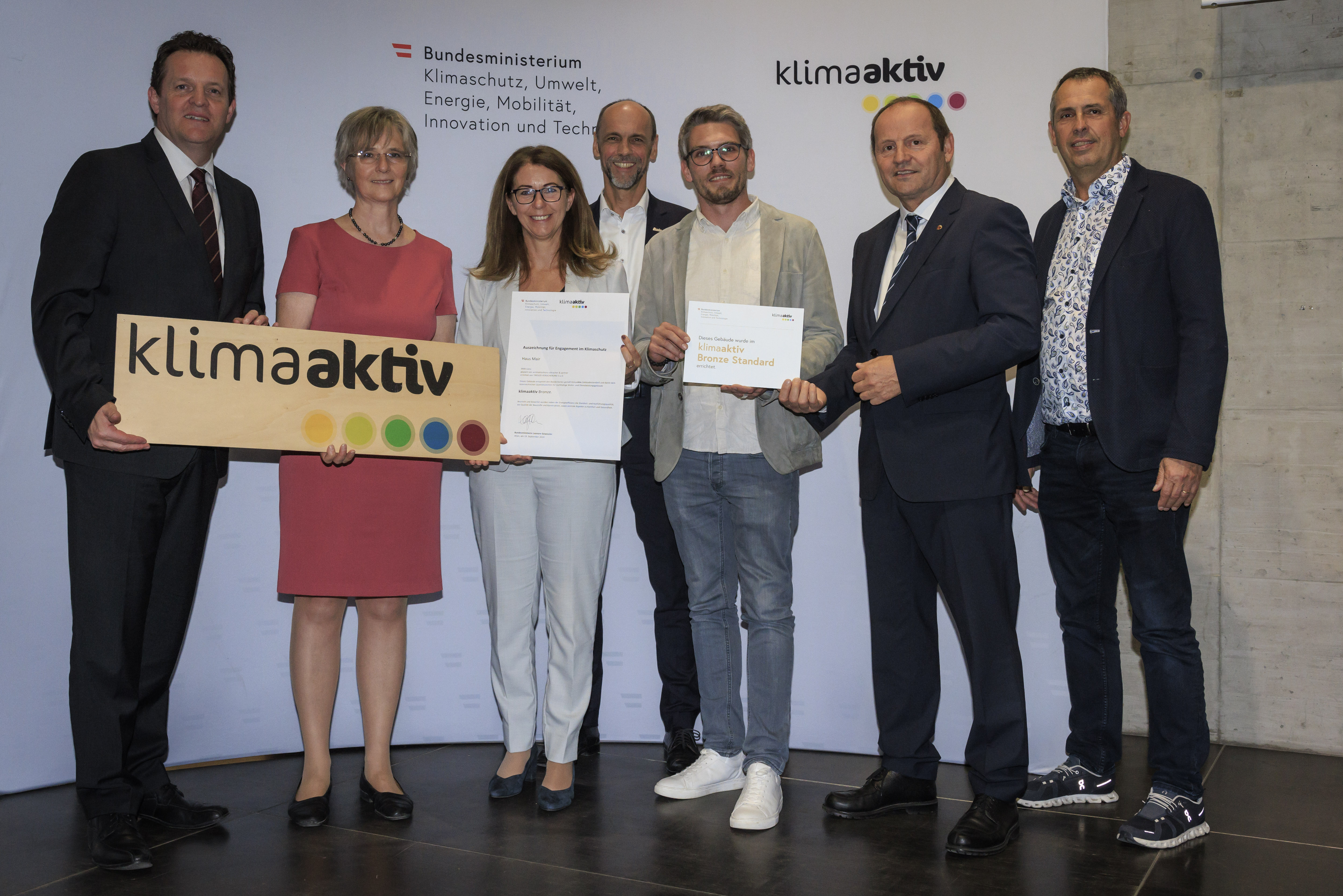 klimaaktiv Auszeichnungsveranstaltung -Nachhaltiges Bauen und Sanieren in Tirol