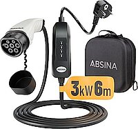 ABSINA GmbH Ladekabel Schuko auf Typ2/CSS 3kW